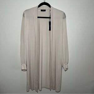 NWT Tahari Sweater With Sheer Sleeves Size M